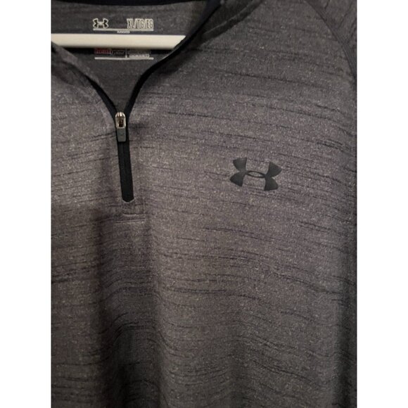 Under Armour Loose HeatGear UA Tech Zip WOMENS XL Heather GREY Lightweight - Picture 5 of 16